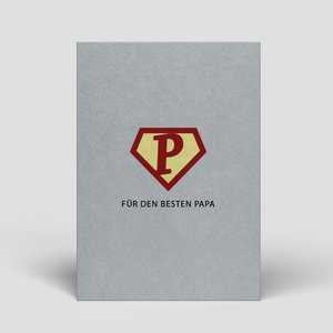 Postcard Father's Day - Superhero - No. 124