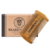 Guardenza Beard Comb - anti-static sandalwood - to distribute beard oil or bar balm well