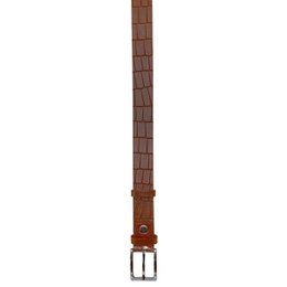 3 cm breiter Ledergürtel mit Krokoprägung in 6 Farben - Damengürtel oder Herrengürtel