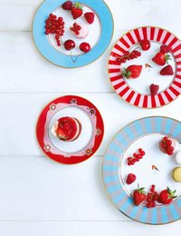 Plate Love Birds Red 17cm