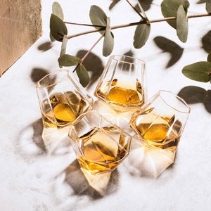 Mad Monkey - Diamond Shot Glasses (set van 4) met geschenkverpakking