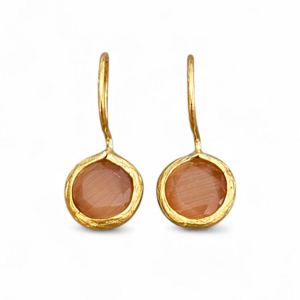 Glowdrop earring, Salmon Extra Small