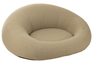 J-Line Matras Donut Polyethyleen Beige