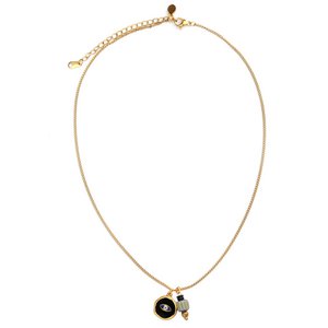 Gouden ketting mystic soul eye black