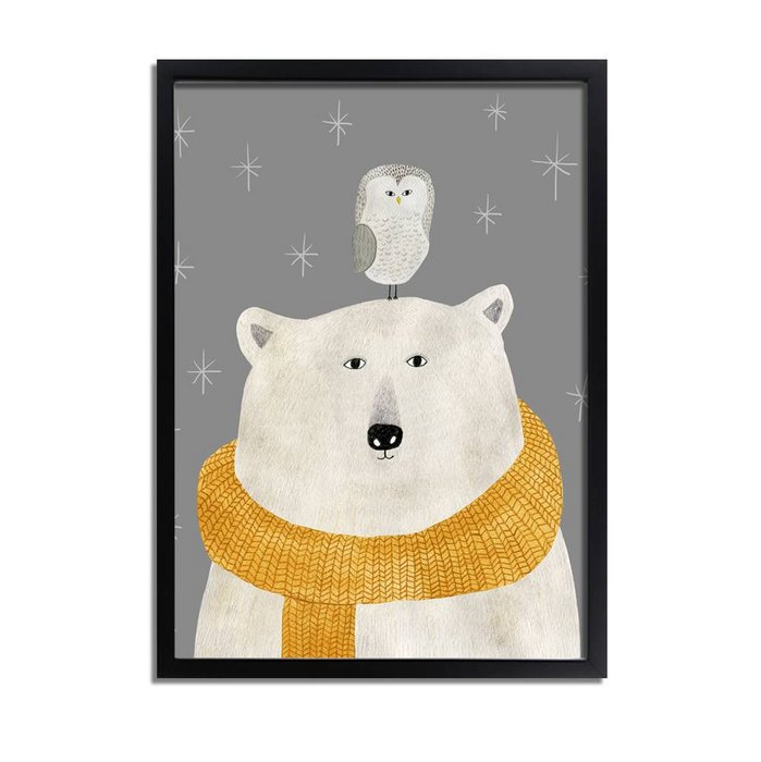 Kinderkamer poster beer + uil