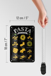 Tin sign pasta 12x18cm pasta what you like food decoration