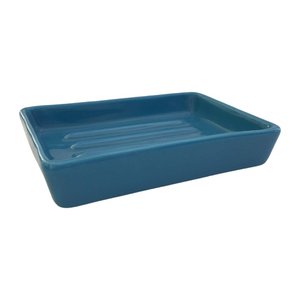 Handgemachte Keramik Seifenschale Clausa - blau