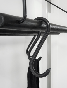 Upgrade - S-Haken aus Leder - Schwarz (3 Stück)