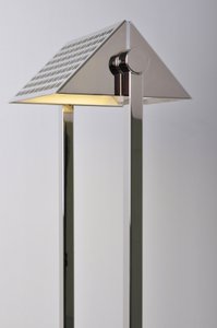 Luxe 4 tafel vloerlamp LED mat nikkel