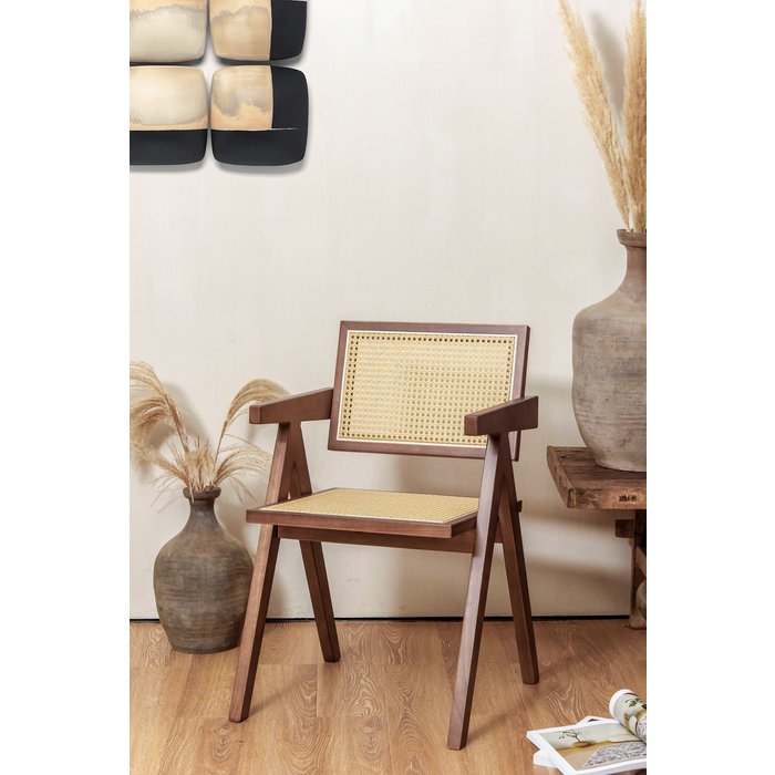 Stuhl Pierre Jeanneret Holz Rattan hohe Qualitat Online GroBhandel Orderchamp