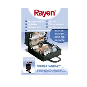Rayen schoenenopbergkoffer | Geschikt voor 6 paar | 35×32×17cm | Zwart