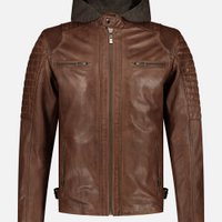 Jasper │ Lederen motorfiets Hoodie -jas voor heren