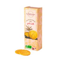Organic & vegan vanilla shortbread cookies - 110 g cardboard box