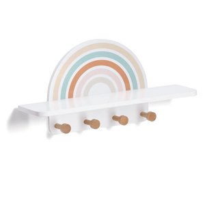 Kinder-Wandgarderobe "Rainbow", MDF/Kiefer FSC 100%