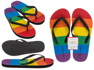 Flip Flops, Regenbogen, Pride, Größe 36/37