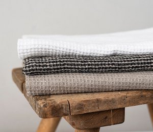 Linnen - gastendoekje "LAUJA" wafel pique