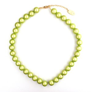 LizzyMae Necklace-Light Green-12mm