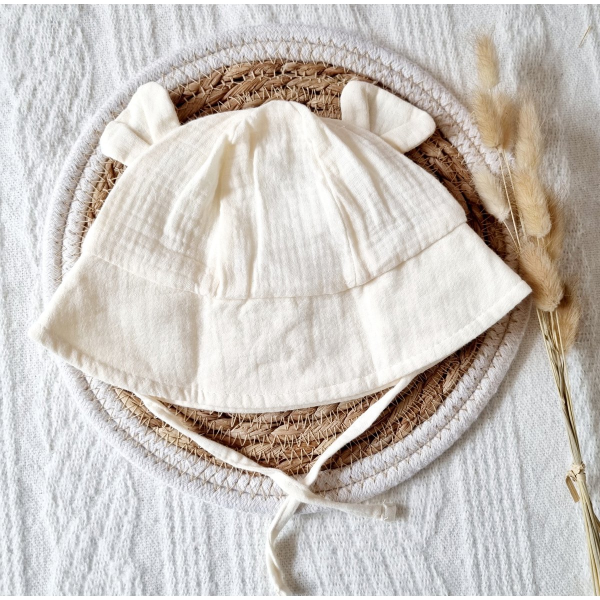 Hydrofiele zonnehoed voor baby - Beige