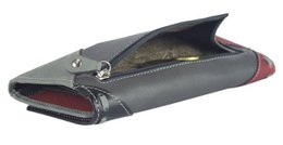 Cartera de mujer Sunsa. monedero de cuero. Cartera con protección RFID. Cartera sostenible hecha con retales de cuero. Cartera de mujer grande con muchos compartimentos para tarjetas de crédito: cartera/cartera para mujer, la mejor idea de regalo.