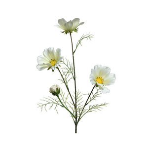 Kunstbloem Calliopsis h64cm wit