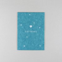 Postkarte Holzschliff Mirjam Diamant