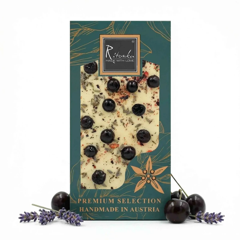 Premium white chocolate - currant, lavender