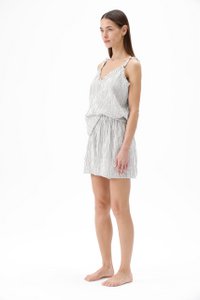 Stripe Linen Shorts (%233223)