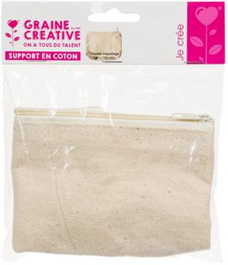 BAUMWOLL-SCHMINKTASCHE 180x140mm -