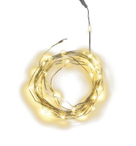 Buiten LED-lichtkettingen met 40 micros met stekker