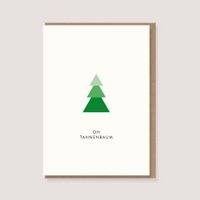 Folding card with envelope - "Oh Christmas tree"