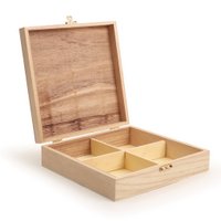 SQUARE TEA BOX - 4 SECTION