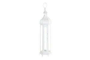 FAROLA METALEN KRISTAL 20X17X55 BLANCO FA192877