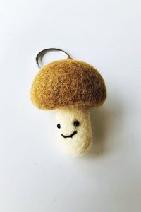 Mushroom keychain