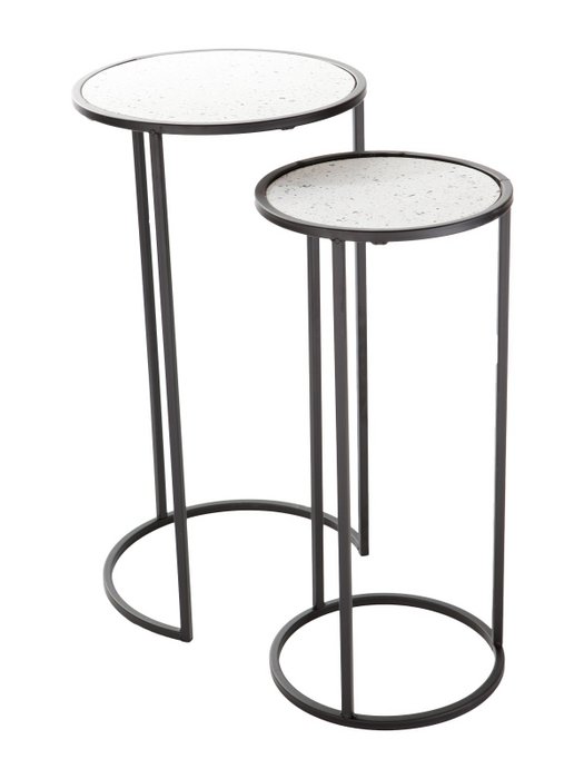 Rebellenclub Terrazzo bijzettafel Tirza set L & XL