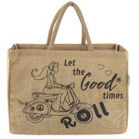 Domelo jute tas boodschappentas. Jute Shopper Bag. Groot water -Repellent winkelmand/ strandtas. Badtas xxl/ boodschappentas geschenken voor vrouwen.