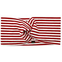 Stirnband Maritim Streifen Rot Weiss Cotton Jersey