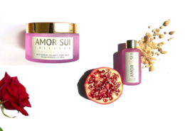 "Summer Body Care Bundle: Nourishing body lotion with pomegranate and avocado. Moisturizing and rejuvenating formula for soft, glowing skin."