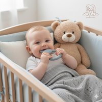 BUNNY| Soft Silicone Teething Toy | Steel