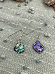 Abalone Shell øreringe | Sølv håndlavet Surfer Vibe