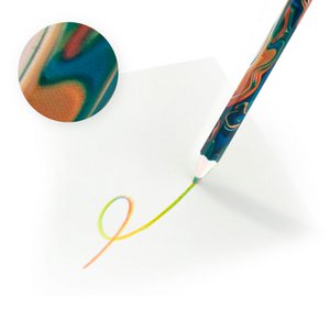 Mehrfarbiger Bleistift – Orangegrün
