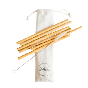 Wiederverwendbare Strohhalme aus Bambus