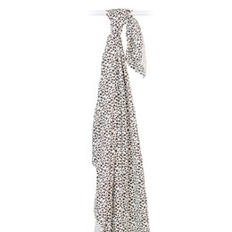 Lulujo swaddle bamboo 120x120 - Leopard