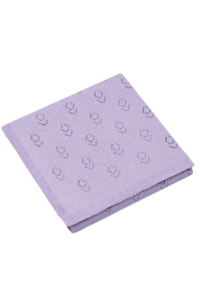 ABONDIO Babydecke – 100 % Baumwolle – LILA