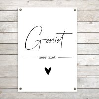 Gartenposter XL weiß