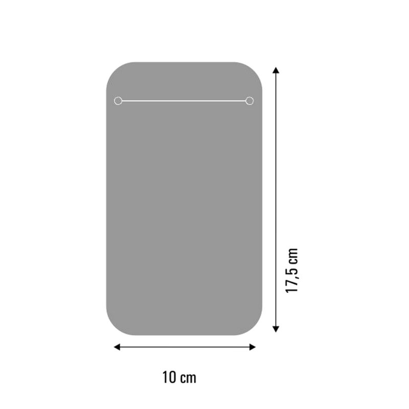 Brigida Smartphone-Hülle aus grauem Filz Bertoni