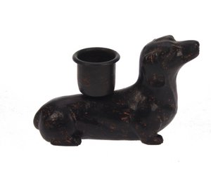 Candlestick Dachshund black