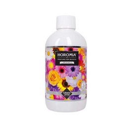 Horomia wax perfume Liberty 250ml, a room spray with a floral scent. The product features a white bottle with a colorful floral design.
