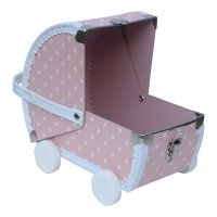 Play case Doll pram Pink OK 7236