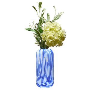 Lava Blue Glass Vaas - Decoratieve vaas