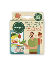  Reusable produce bags made of natural materials, available in a 3-month pack. Includes information on proper use and care.